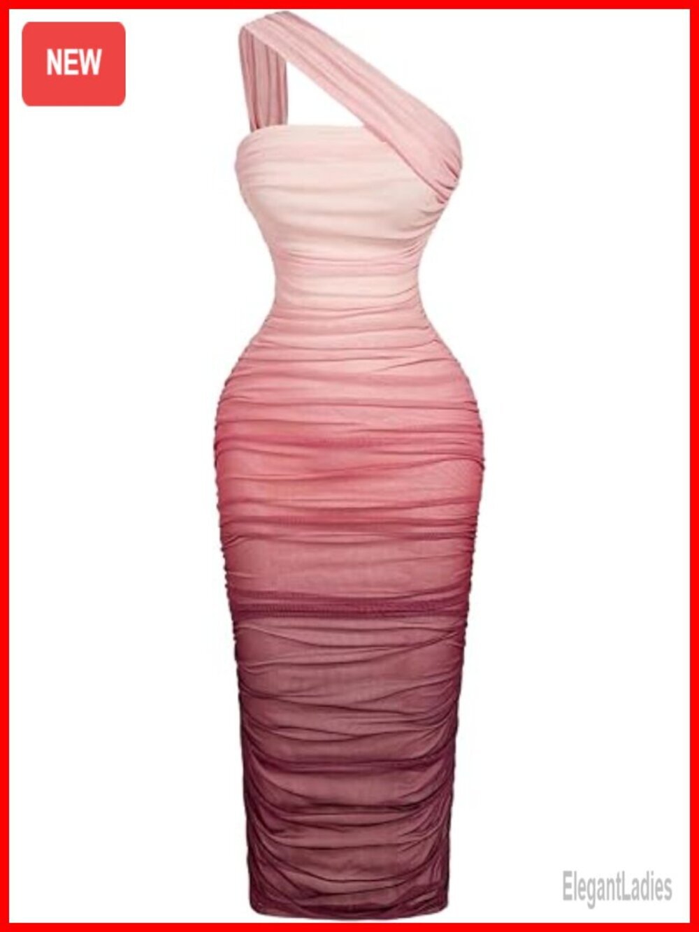 Sleeveless Midi Bodycon Dress Ruched Tie Dye Mesh Party